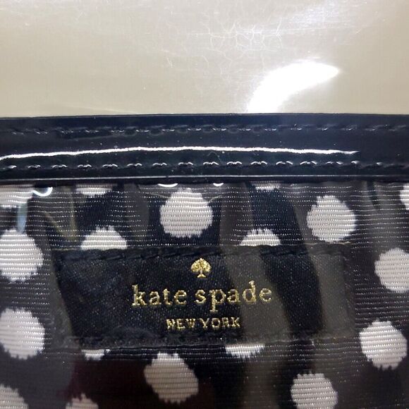 Kate Spade Make Up Cosmetic Toiletry Bag Catie Brook Place Musical Dots NWT - Picture 2 of 4
